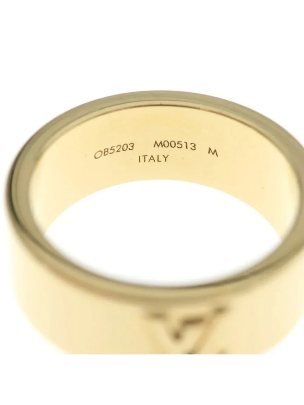 Louis Vuitton Bague LV Instinct Monogram Silver Gold Ring